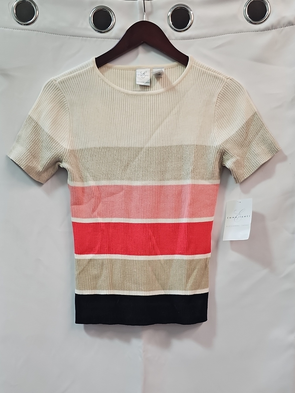 EMMA JAMES VINTAGE RIBBED KNIT SWEATER BFPM-10-011